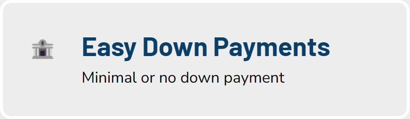 reason-05 Easy Down Payments